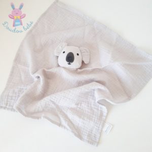 Doudou plat Koala lange tissu gris BOUT’CHOU MONOPRIX