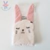 Doudou plat Lapin rose CYRILLUS