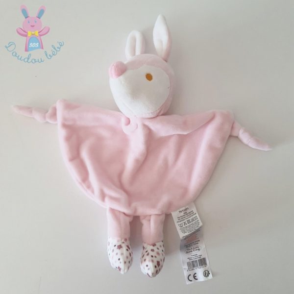 Doudou plat Biche rose TOM & KIDDY