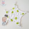Doudou plat étoiles bleu gris ours vert ORCHESTRA PREMAMAN – Image 2