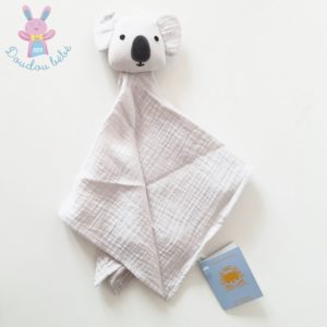 Doudou plat Koala lange tissu gris BOUT’CHOU MONOPRIX