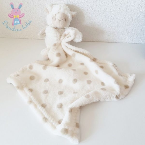 Doudou Mouton couverture pois I2C