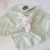 Doudou plat Lapin vert pois BLANKETS & BEYOND