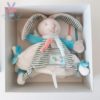 Doudou plat Lapin Happy puzzle DOUDOU ET COMPAGNIE