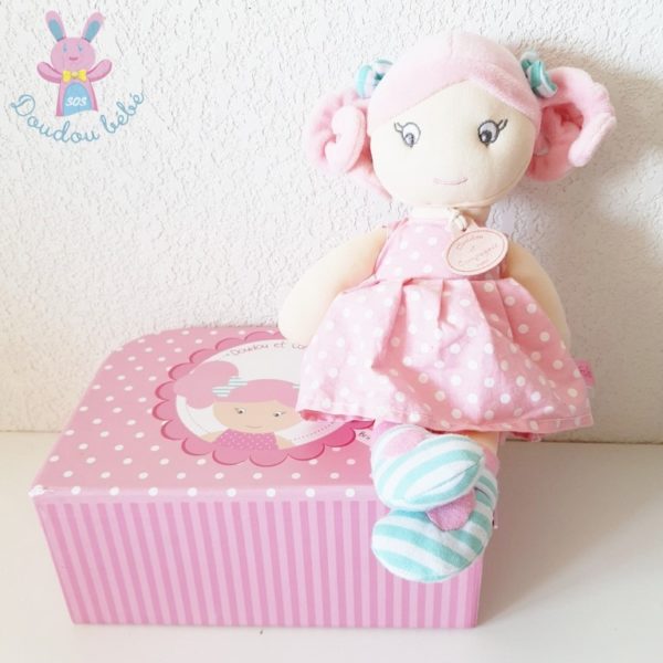 Poupée Les Demoiselles brin de folie rose DOUDOU ET COMPAGNIE – Image 2