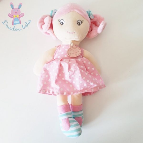 Poupée Les Demoiselles brin de folie rose DOUDOU ET COMPAGNIE – Image 3