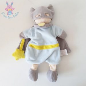 Marionnette Super Héros gris bleu étoile DOUDOU ET COMPAGNIE