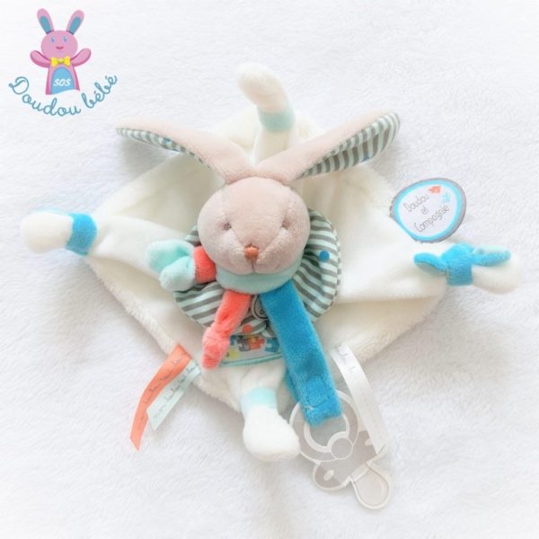 Doudou plat Lapin Happy puzzle DOUDOU ET COMPAGNIE