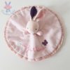 Doudou plat Lapin rose Je t'aime KALOO