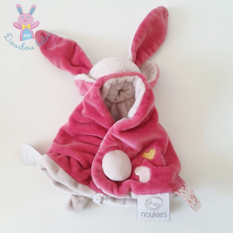 Doudou Plat Lapin Rose | Bébé Filou