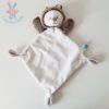 Doudou plat Ours marron blanc TEX