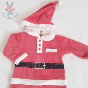 Pyjama de Noël rouge blanc + Bonnet bébé 3 MOIS