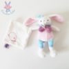 Doudou Lapin Berry mouchoir BABY NAT