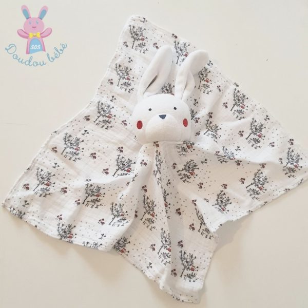 Doudou plat Lapin arbres TAPE A L'OEIL