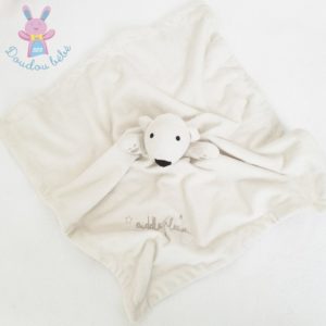 Doudou plat Ours écru beige étoiles Cuddle please PRIMARK