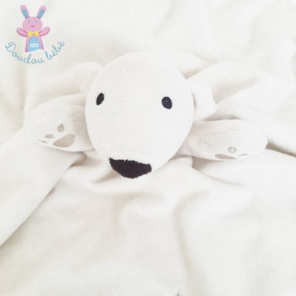 Doudou plat Ours écru beige étoiles Cuddle please PRIMARK – Image 2