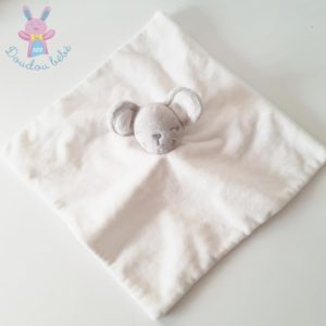 Doudou plat Souris blanc gris dessous étoiles PRIMARK