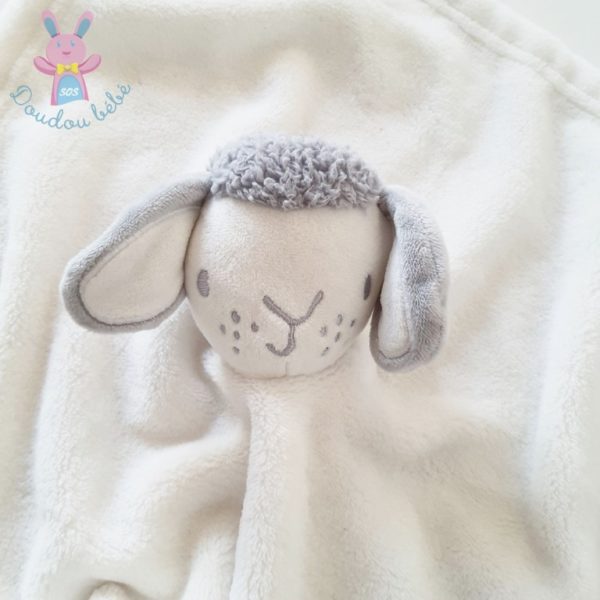 Doudou plat Mouton blanc et gris PRIMARK EARLY DAYS – Image 2