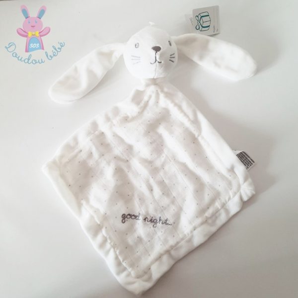 Doudou plat Lapin blanc SIMBA