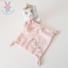 Doudou Chat Marie mouchoir rose DISNEY