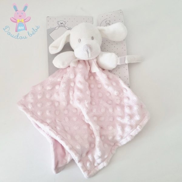 Doudou plat Chien rose KING BEAR