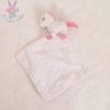 Doudou Licorne mouchoir blanc rose TOM ET ZOE BABOU