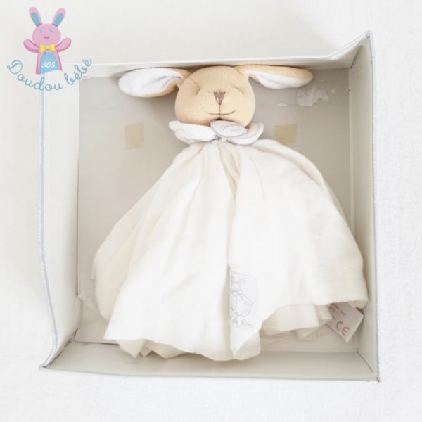 Doudou Lapin créateurs de rêves blanc DOUDOU ET COMPAGNIE