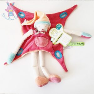 Grand lutin framboise saumon Tatoo DOUDOU ET COMPAGNIE