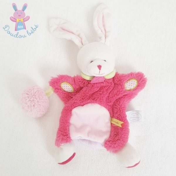 Doudou marionnette Lapin lovely fraise DOUDOU ET COMPAGNIE