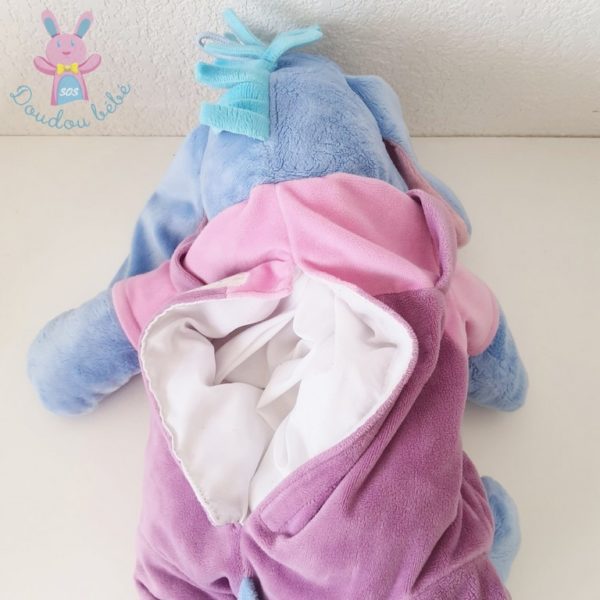 Doudou Ane Bourriquet range-pyjama bleu mauve ABC DISNEY – Image 3