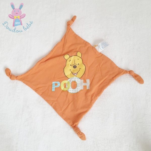 Doudou plat Winnie pooh orange DISNEY