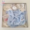 Doudou plat Ours plume bleu KALOO