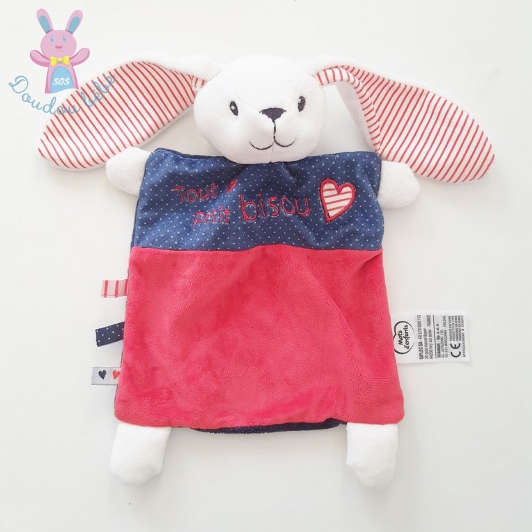  spécialiste en sos doudou Mots d'Enfants lapin blanc robe rose