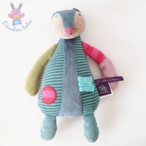 Doudou Renard coloré rayé Les jolis pas beaux MOULIN ROTY