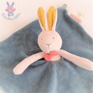 Doudou plat Lapin bleu Mademoiselle et Ribambelle MOULIN ROTY