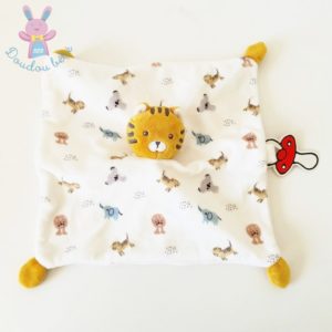 Doudou plat Tigre orange blanc animaux sauvages SIMBA KIABI