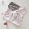 Doudou plat Vache rose gris NOUKIE'S