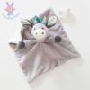 Doudou plat Ane gris blanc pois bleu OBAIBI OKAIDI – Image 2