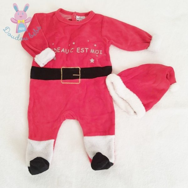 Pyjama de Noël rouge bébé 3 MOIS