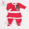 Pyjama robe de Noël rouge bébé fille 1 MOIS
