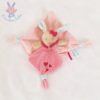 Doudou plat Perle le Lapin rose BABY NAT