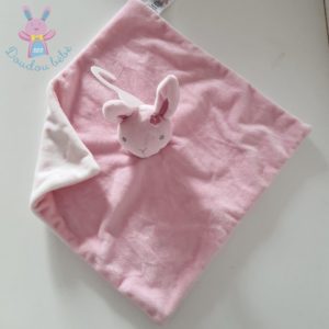 Doudou plat Lapin rose et blanc à pois PRIMARK