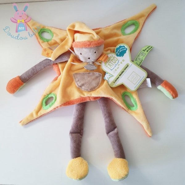 Grand lutin jaune orange marron Tatoo DOUDOU ET COMPAGNIE – Image 2