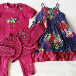 Ensemble Robe + T-shirt + Legging + Gilet fille 3 ANS CATIMINI