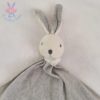 Doudou plat Lapin gris oiseau vert collection Zen KALOO – Image 2