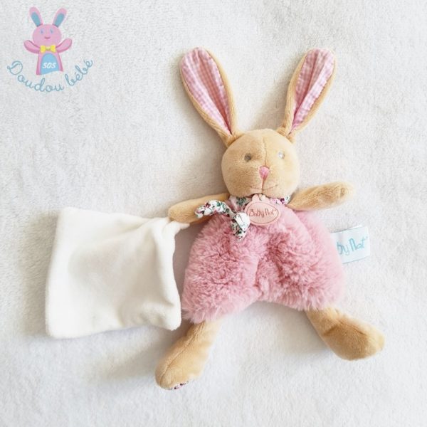 Doudou Lapin Poupi rose BABY NAT