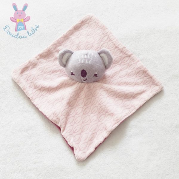 Doudou plat Koala rose SIPLEC LECLERC