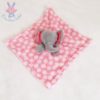 Doudou plat éléphant gris rose BABYGRO