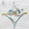 Doudou plat Lapin blanc vert U TOUT PETITS