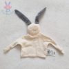 Doudou plat Lapin écru rayé PETIT BATEAU